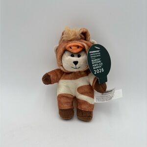Starbucks X Year of the Horse Bearista Plush Keychain New Years NWT